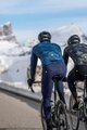 ALÉ Cyklistické kalhoty dlouhé s laclem - WINTER SOLID - modrá
