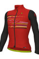 ALÉ Cyklistický dres s dlouhým rukávem zimní - LOGO PR-S - červená/černá