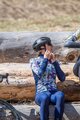 ALÉ Cyklistický dres s dlouhým rukávem zimní - HIBISCUS PR-R - modrá/bílá