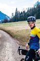 ALÉ Cyklistický dres s dlouhým rukávem zimní - CHAOS OFF ROAD - GRAVEL - modrá/žlutá