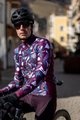ALÉ Cyklistický dres s dlouhým rukávem zimní - OVER PRAGMA - bordó/vícebarevná