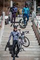 ALÉ Cyklistický dres s dlouhým rukávem zimní - OVER PRAGMA - bordó/vícebarevná