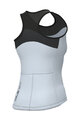 ALÉ Cyklistický dres bez rukávů - COLOR BLOCK PRAGMA - světle modrá/černá