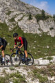 ALÉ Cyklistická kombinéza - R-EV1 HIVE 2.0 - červená/černá