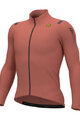 ALÉ Cyklistický dres s dlouhým rukávem zimní - WARM RACE - růžová