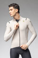 ALÉ Cyklistický dres s dlouhým rukávem zimní - WARM RACE - ivory
