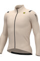 ALÉ Cyklistický dres s dlouhým rukávem zimní - WARM RACE - ivory