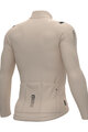 ALÉ Cyklistický dres s dlouhým rukávem zimní - WARM RACE - ivory