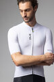 ALÉ Cyklistický dres s krátkým rukávem - COLOR BLOCK PRAGMA - bílá
