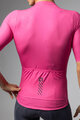 ALÉ Cyklistický dres s krátkým rukávem - COLOR BLOCK PRAGMA - růžová