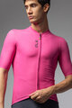 ALÉ Cyklistický dres s krátkým rukávem - COLOR BLOCK PRAGMA - růžová