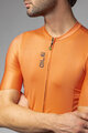 ALÉ Cyklistický dres s krátkým rukávem - COLOR BLOCK PRAGMA - oranžová