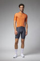 ALÉ Cyklistický dres s krátkým rukávem - COLOR BLOCK PRAGMA - oranžová