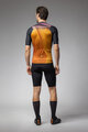 ALÉ Cyklistický dres s krátkým rukávem - SPRINTER R-EV1 - oranžová/černá/růžová
