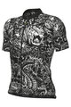 ALÉ Cyklistický dres s krátkým rukávem - SAFARI PRAGMA - černá/bílá