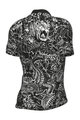 ALÉ Cyklistický dres s krátkým rukávem - SAFARI PRAGMA - černá/bílá