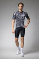 ALÉ Cyklistický dres s krátkým rukávem - SAFARI PRAGMA - černá/bílá