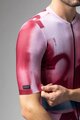 ALÉ Cyklistický dres s krátkým rukávem - SOUND PR-E - bílá/bordó