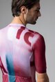 ALÉ Cyklistický dres s krátkým rukávem - SOUND PR-E - bílá/bordó