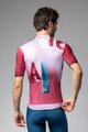 ALÉ Cyklistický dres s krátkým rukávem - SOUND PR-E - bílá/bordó