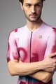 ALÉ Cyklistický dres s krátkým rukávem - SOUND PR-E - bílá/bordó