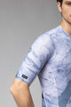 ALÉ Cyklistický dres s krátkým rukávem - MARBLE PR-E - bílá/modrá
