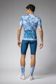 ALÉ Cyklistický dres s krátkým rukávem - MARBLE PR-E - bílá/modrá