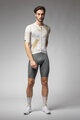 ALÉ Cyklistický dres s krátkým rukávem - MARBLE PR-E - bílá/zlatá