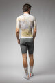 ALÉ Cyklistický dres s krátkým rukávem - MARBLE PR-E - bílá/zlatá