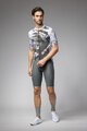 ALÉ Cyklistický dres s krátkým rukávem - PALM PR-E - bílá/zelená