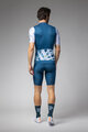 ALÉ Cyklistický dres s krátkým rukávem - PALM PR-E - bílá/modrá