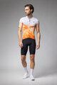 ALÉ Cyklistický dres s krátkým rukávem - QURTZ PR-E - bílá/oranžová