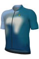 ALÉ Cyklistický dres s krátkým rukávem - FLASH PR-E - modrá/bílá