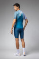 ALÉ Cyklistický dres s krátkým rukávem - FLASH PR-E - modrá/bílá