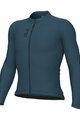 ALÉ Cyklistický dres s dlouhým rukávem letní - COLOR BLOCK PRAGMA - modrá