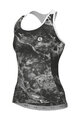 ALÉ Cyklistický dres bez rukávů - MARBLE PRAGMA - černá/bílá