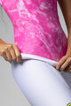 ALÉ Cyklistický dres bez rukávů - MARBLE PRAGMA - růžová/bílá