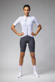 ALÉ Cyklistický dres s krátkým rukávem - COLOR BLOCK PRAGMA - bílá