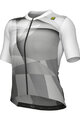 ALÉ Cyklistický dres s krátkým rukávem - SPRINTER R-EV1 - bílá/fialová/šedá