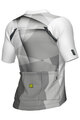ALÉ Cyklistický dres s krátkým rukávem - SPRINTER R-EV1 - bílá/fialová/šedá