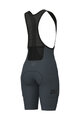 ALÉ Cyklistické kalhoty krátké s laclem - GRAVEL-PRO OFF ROAD - šedá