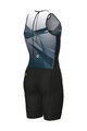 ALÉ Cyklistická kombinéza - HORIZON TRIATHLON - bílá/modrá/černá