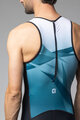 ALÉ Cyklistická kombinéza - HORIZON TRIATHLON - bílá/modrá/černá
