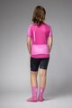 ALÉ Cyklistický dres s krátkým rukávem - FOLLOW ME KID - růžová