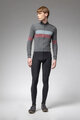 ALÉ Cyklistický dres s dlouhým rukávem zimní - WOOL LINE - šedá