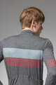 ALÉ Cyklistický dres s dlouhým rukávem zimní - WOOL LINE - šedá