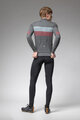 ALÉ Cyklistický dres s dlouhým rukávem zimní - WOOL LINE - šedá