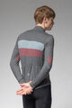 ALÉ Cyklistický dres s dlouhým rukávem zimní - WOOL LINE - šedá