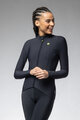 ALÉ Cyklistický dres s dlouhým rukávem zimní - R-EV1 WARM RACE 2.0 LADY - černá