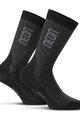 NEON Cyklistické ponožky klasické - NEON 3D - černá/šedá